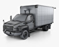 GMC Topkick C5500 Box Truck 2004 3d model wire render
