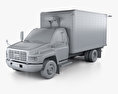 GMC Topkick C5500 Box Truck 2004 3d model clay render