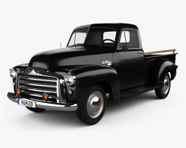 GMC 9300 Pickup Truck 1952 3D model
