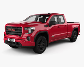 GMC Sierra 1500 Double Cab Standard Box Elevation 2019 3D model