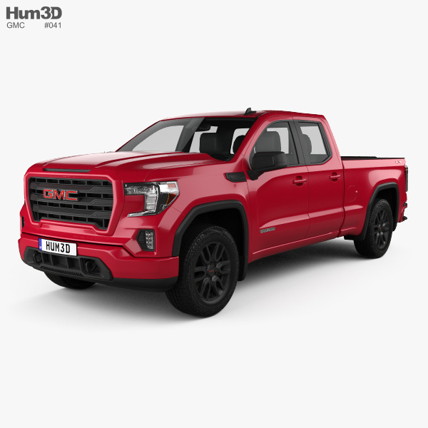 GMC Sierra 1500 Doppelkabine Standard Box Elevation 2019 3D-Modell