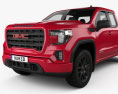 GMC Sierra 1500 Double Cab Standard Box Elevation 2019 3d model