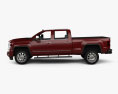 GMC Sierra 2500 HD Crew Cab Standard Box Denali 2018 Modello 3D vista laterale