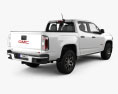 GMC Canyon Crew Cab AT4 2022 3d model back view