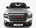 GMC Canyon Crew Cab AT4 2022 3d model front view