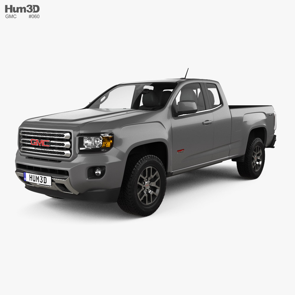 GMC Canyon Extended Cab All Terrain 2014 3D 모델 