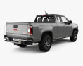 GMC Canyon Extended Cab All Terrain 2014 3d model back view