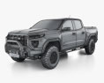 GMC Canyon Crew Cab AT4X 2023 3d model wire render