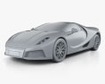 GTA Spano 2015 3d model clay render