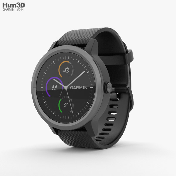 Garmin Vivoactive 3 Black with Slate Hardware 3D model