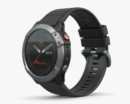 Garmin Fenix 6 Solar Silver Modèle 3D