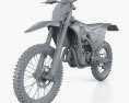 GasGas MC 450F 2021 3d model clay render
