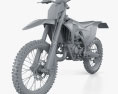 GasGas MC 125 2021 3d model clay render
