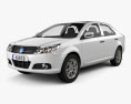 Geely MK sedan 2014 3d model