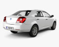 Geely MK sedan 2014 3d model back view
