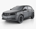 Geely Vision S1 2021 3d model wire render