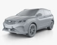 Geely Binyue Sport 2022 Modelo 3d argila render