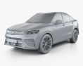 Geely Xing Yue 2022 3d model clay render