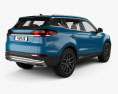 Geely BoYue Pro with HQ interior 2022 3d model back view