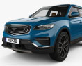 Geely BoYue Pro with HQ interior 2022 3d model