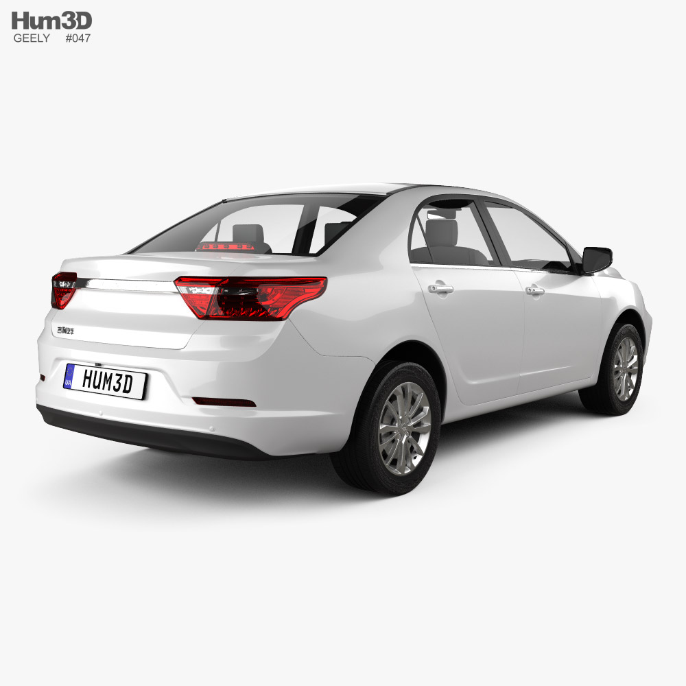 Geely Vision 2022 3d model back view