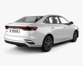 Geely Emgrand 2022 3D 모델  back view