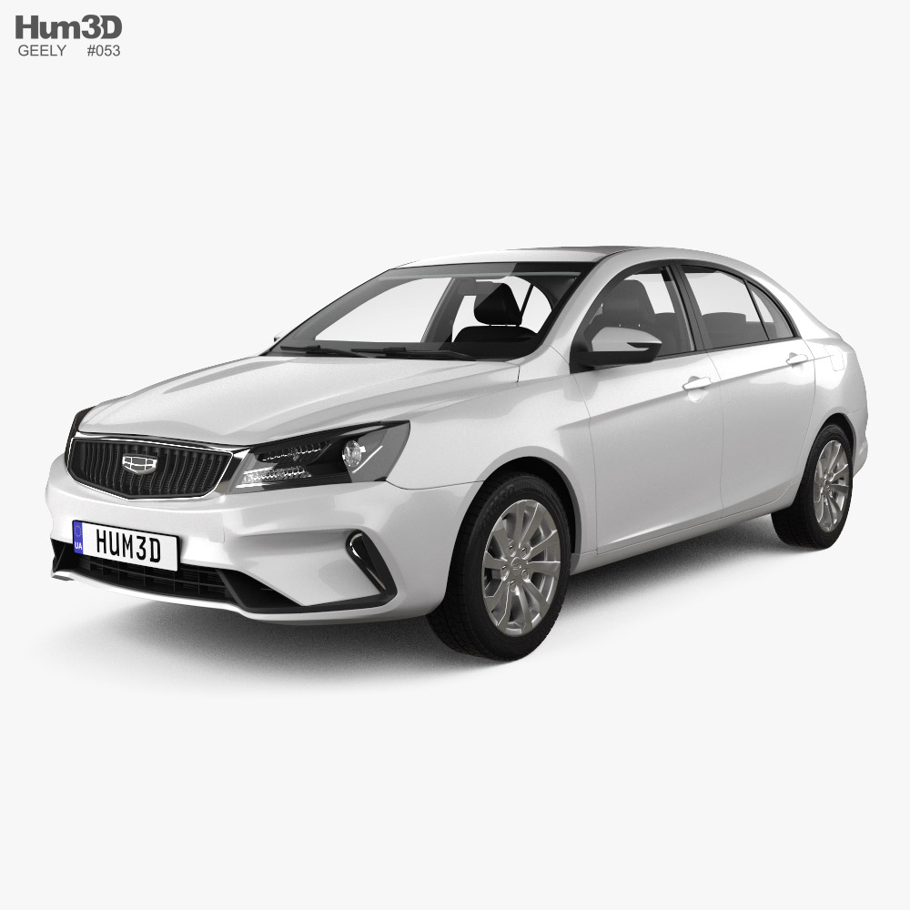 Geely Emgrand Up Comfort with HQ interior 2021 3D model