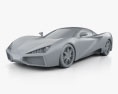 Generic Sport Car 2014 3d model clay render