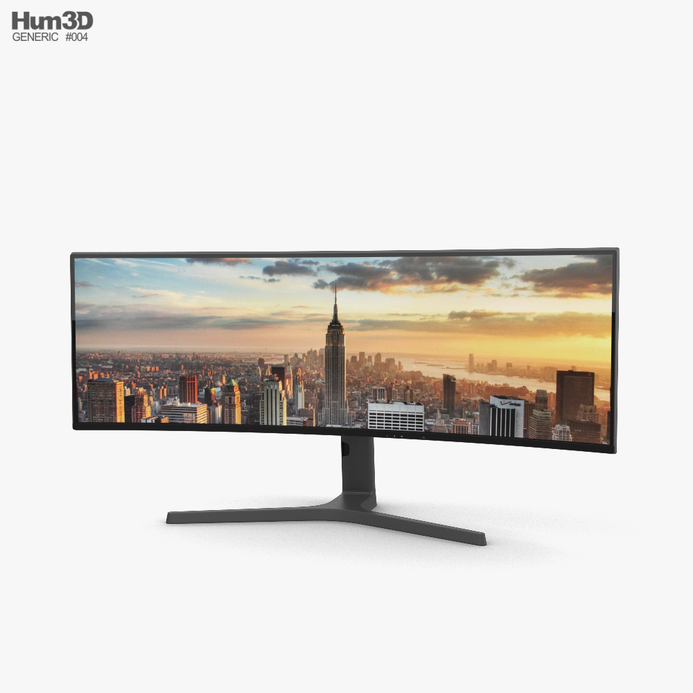 Generic Curved Monitor 3D model