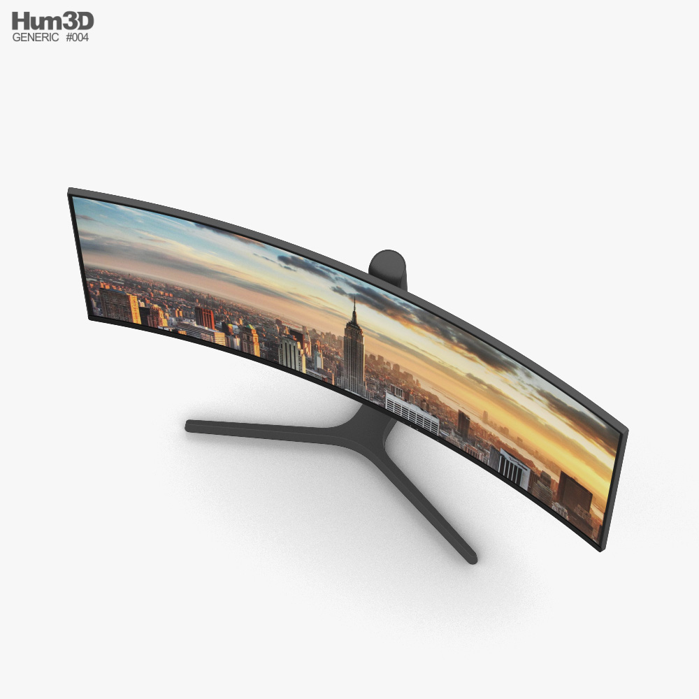 curved monitor for 3d modeling