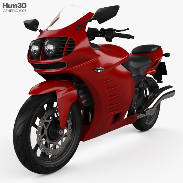 Generic Sport Bike 2014 3D model