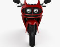Generisch Sport-Motorrad 2014 3D-Modell Vorderansicht