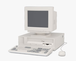 오래된 컴퓨터 3D 모델 