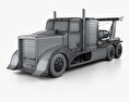 Generic Jet Powered Truck 2017 3d model wire render