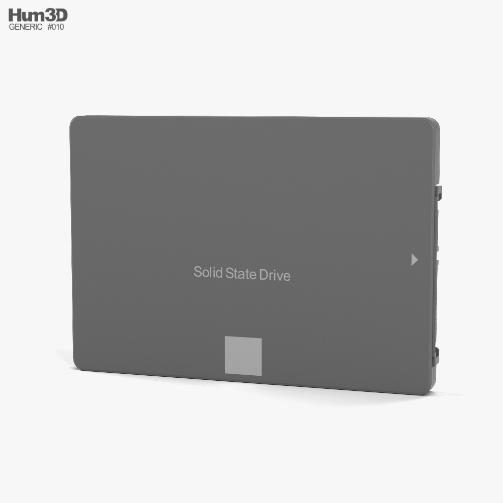 Generisch SSD 3D-Modell