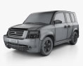 Generic SUV with HQ interior 2014 3d model wire render