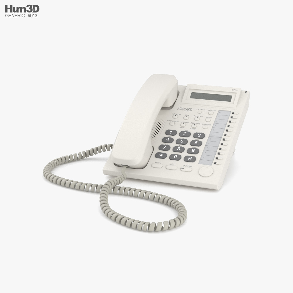 Telefono dell'ufficio Modello 3D