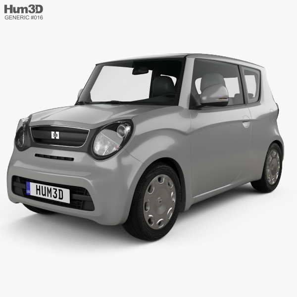 Generic hatchback 3-door 2018 3D model