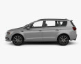 Generic minivan 2018 3d model side view
