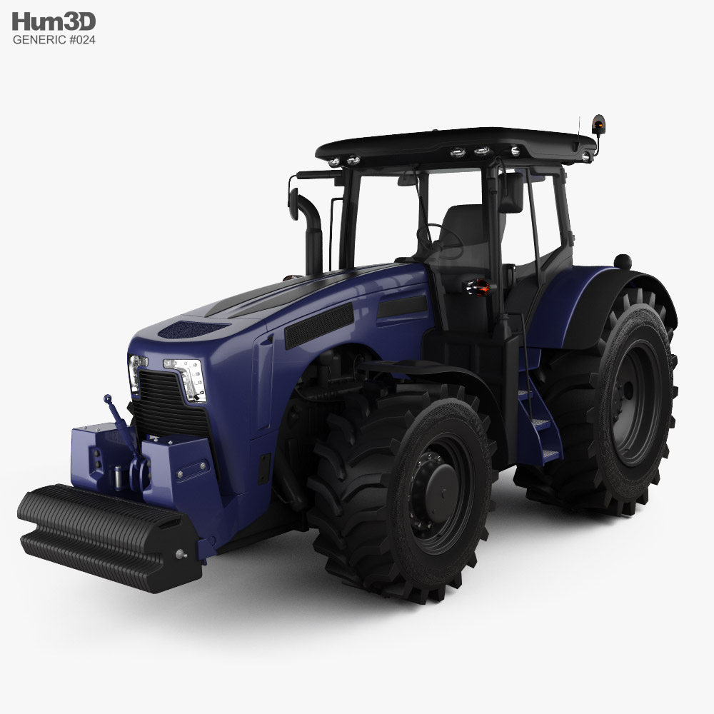 Generic Tractor 2020 3D 모델 