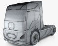 Generic Electric Tractor Truck 2021 3d model wire render