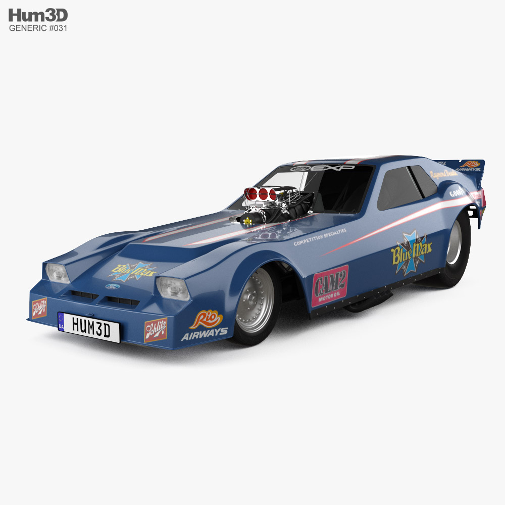 Raymond Beadle Funny Car 1982 Modelo 3D