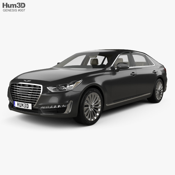 Genesis G90 with HQ interior 2020 3D model