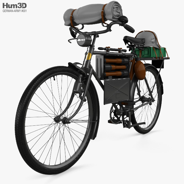 German Army M42 Truppenfahrrad 自転車 1941 3Dモデル