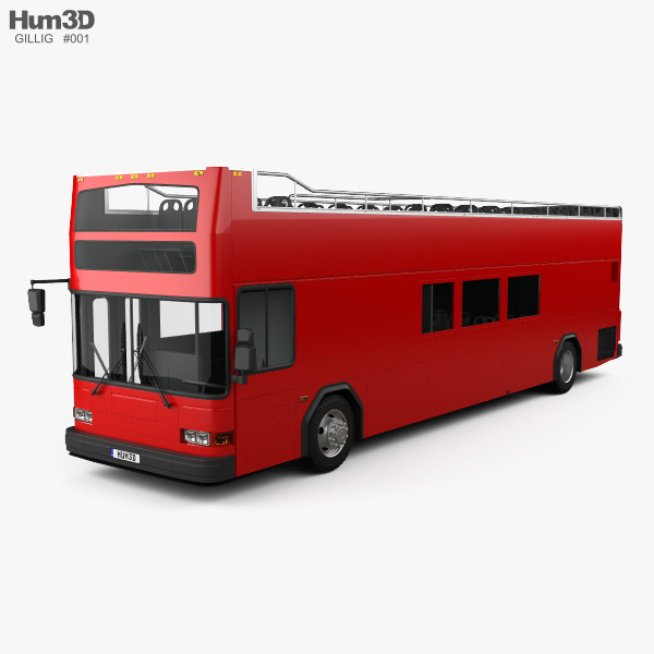 Gillig Low Floor Bus à Impériale 2012 Modèle 3D
