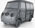 Goggomobil TL 250 (TL 400) Transporter Van 1956 3d model wire render
