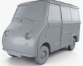 Goggomobil TL 250 (TL 400) Transporter Van 1956 3d model clay render