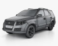 Gonow G3 2015 3Dモデル wire render