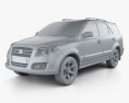 Gonow G3 2015 3Dモデル clay render
