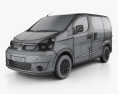 Gonow MPV 2016 3Dモデル wire render